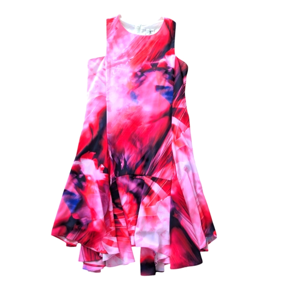 Julia Jordan Vibrant Pink Floral Mini Dress Sz.S
